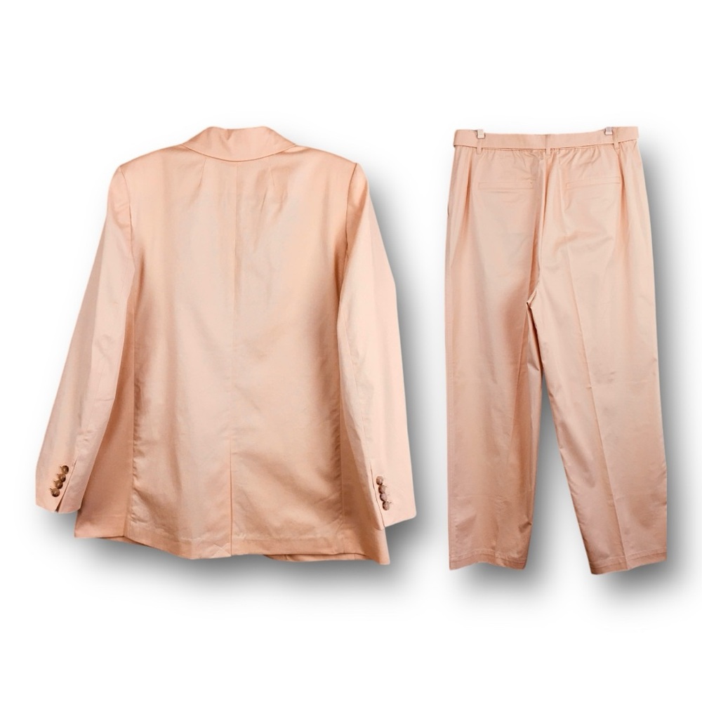 NWT J.Crew Alfie Blazer-12 & D-Ring Chino-14 Sat /Suit Gramercy Twill Peach - Picture 5 of 16